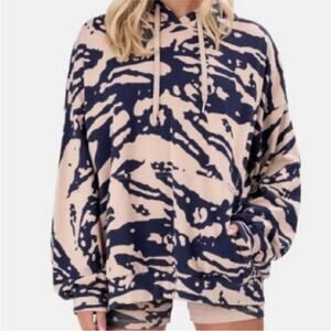 Bleach Acid Wash Oversized Hoodie Trendy Street Style O1